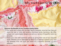 Floral baby pink crib bedding featuring a handmade baby girl rag quilt in shades of yellow, mint green, and pink. This soft, cozy baby blanket is perfect for a baby girl&#39;s nursery, comfortable and colorful, cheerful design. For cribs or throw decor