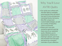 Elephant Baby Blanket Baby Girl Bedding, Elephant Quilts, Multiple Sizes including Twin Quilt, Toddler Quilt, Purple Mint Rag Quilt for Girl - A Vision to Remember
