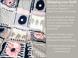 Pink Baby Blanket Baby Girl Bedding, Elephant Quilts, Many Sizes Available, Mini Crib to Twin Rag Quilts for Girls