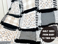 Black and White Rainbow Baby Quilt Bedspreads, Neutral Baby Quilts, Baby Girl Quilts and Boy Nursery Bedding