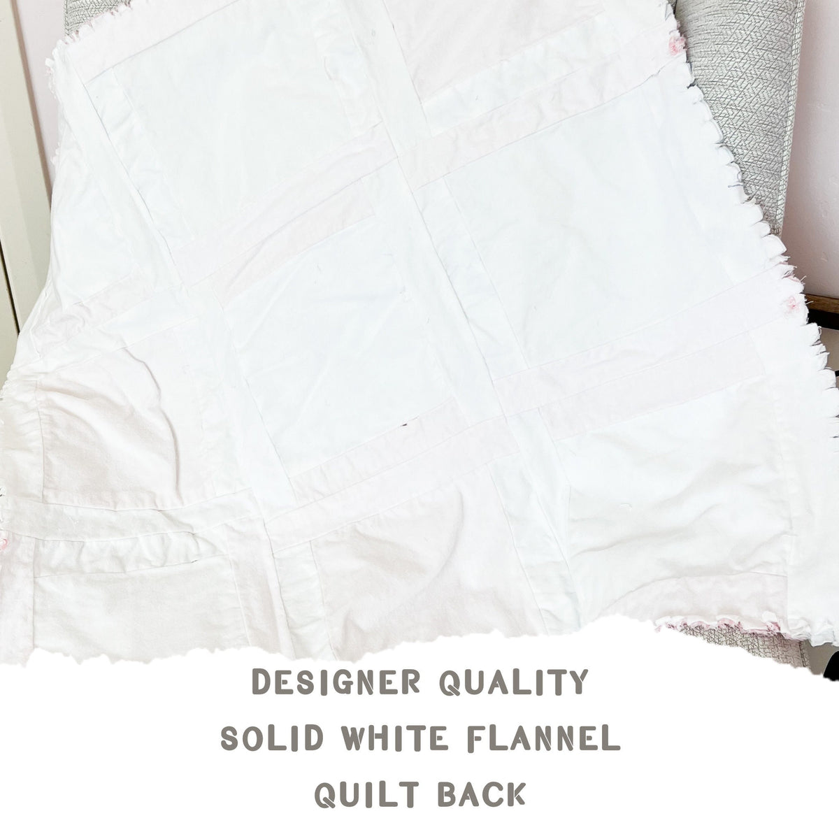 Floral Boho Rag Quilt for Sale, Girls Quick Ship Quilts, Coral Navy Blue Baby Girl Quilt for Sale Handmade for Girls - A Vision to Remember