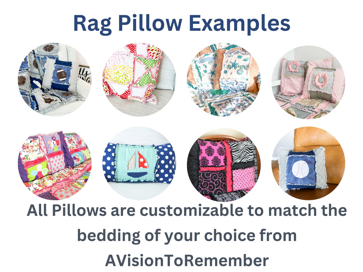 Sports Pillow Sham Bedroom Accessories, Coordinating Throw, Standard, Lumbar Pillow to AVTR Bedding - A Vision to Remember