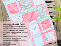 Llama Blanket Cactus Crib Bedding Sets, Baby Girl Quilts, Baby Blanket to Twin Bedspread Sizes Available for Girl