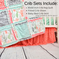 Llama Blanket Cactus Crib Bedding Sets, Baby Girl Quilts, Baby Blanket to Twin Bedspread Sizes Available for Girl