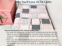 Pink and Black Baby Girl Rag Quilt, Baby Girl Quilts, Toile Plaid Handmade Quilts Baby Girl Bedding - A Vision to Remember