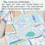 Ocean Baby Quilt Crib Bedding, Nautical Baby Quilts, Seashells Beach Themed Handmade Baby Quilts for Sale - A Vision to Remember