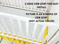 Crib Skirt Baby Girl Bedding, Purple Macrame Crib Bedding Baby Girl Nursery Decor