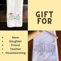 Today's Menu: Take it Or Leave It, Funny Kitchen Towels Microfiber Cloth, Whimsical Kitchen, Custom Colors