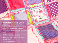 Handmade Quilts Teen Girl Room Decor, Toddler Bedding Girl Twin Bedspread, Queen Size Quilts