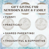 Wooden Parent Decision Coin – 3x3 Inches Engraved Baby Design | &quot;Mom&#39;s Turn&quot; & &quot;Dad&#39;s Turn&quot; New Parent Gift