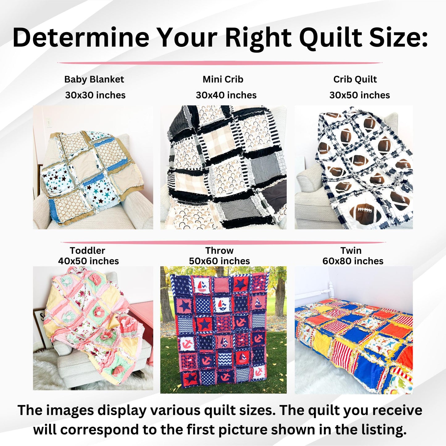 Baseball Sports Rag Quilt – Handmade Crib to Twin Size Bedding for Boys - A Vision to Remember