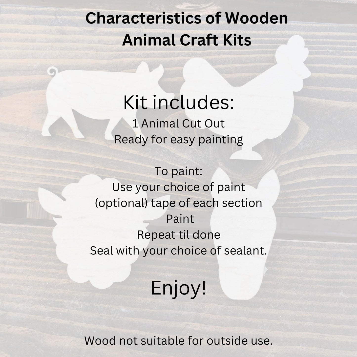 Highland Cow with Bow Sign Unpainted Wood Farm Animals Make Your Own Sign, Do It Yourself Kit DIY Door Hanger - A Vision to Remember