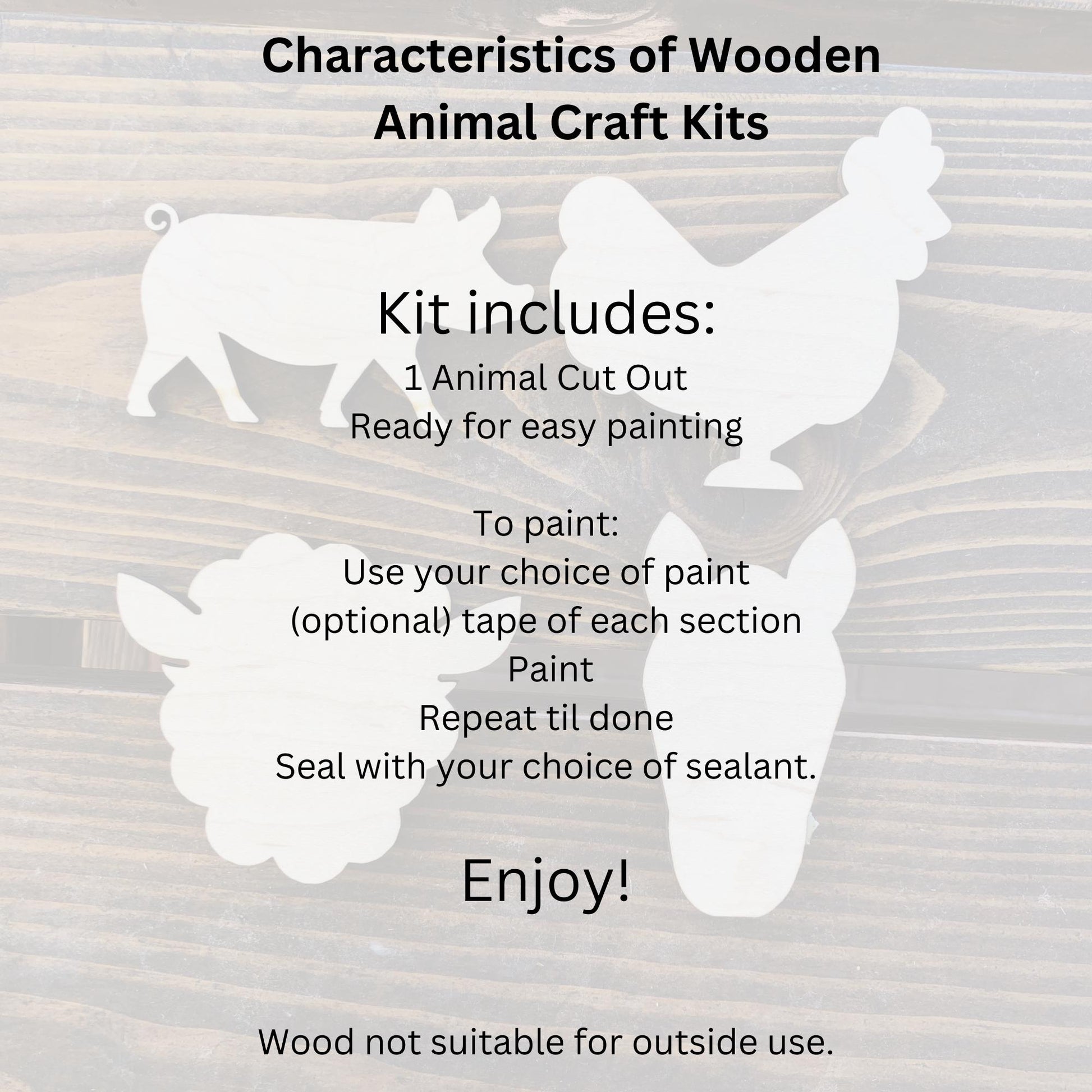 Highland Cow with Bow Sign Unpainted Wood Farm Animals Make Your Own Sign, Do It Yourself Kit DIY Door Hanger - A Vision to Remember