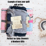 Baby Boy Quilt Sports Theme Gray Plaid Crib Blanket Gift for Newborn Baby Shower Handmade Quilt Football Baseball Basketball Bedding - A Vision to Remember