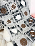 Baby Boy Quilt Sports Theme Gray Plaid Crib Blanket Gift for Newborn Baby Shower Handmade Quilt Football Baseball Basketball Bedding - A Vision to Remember