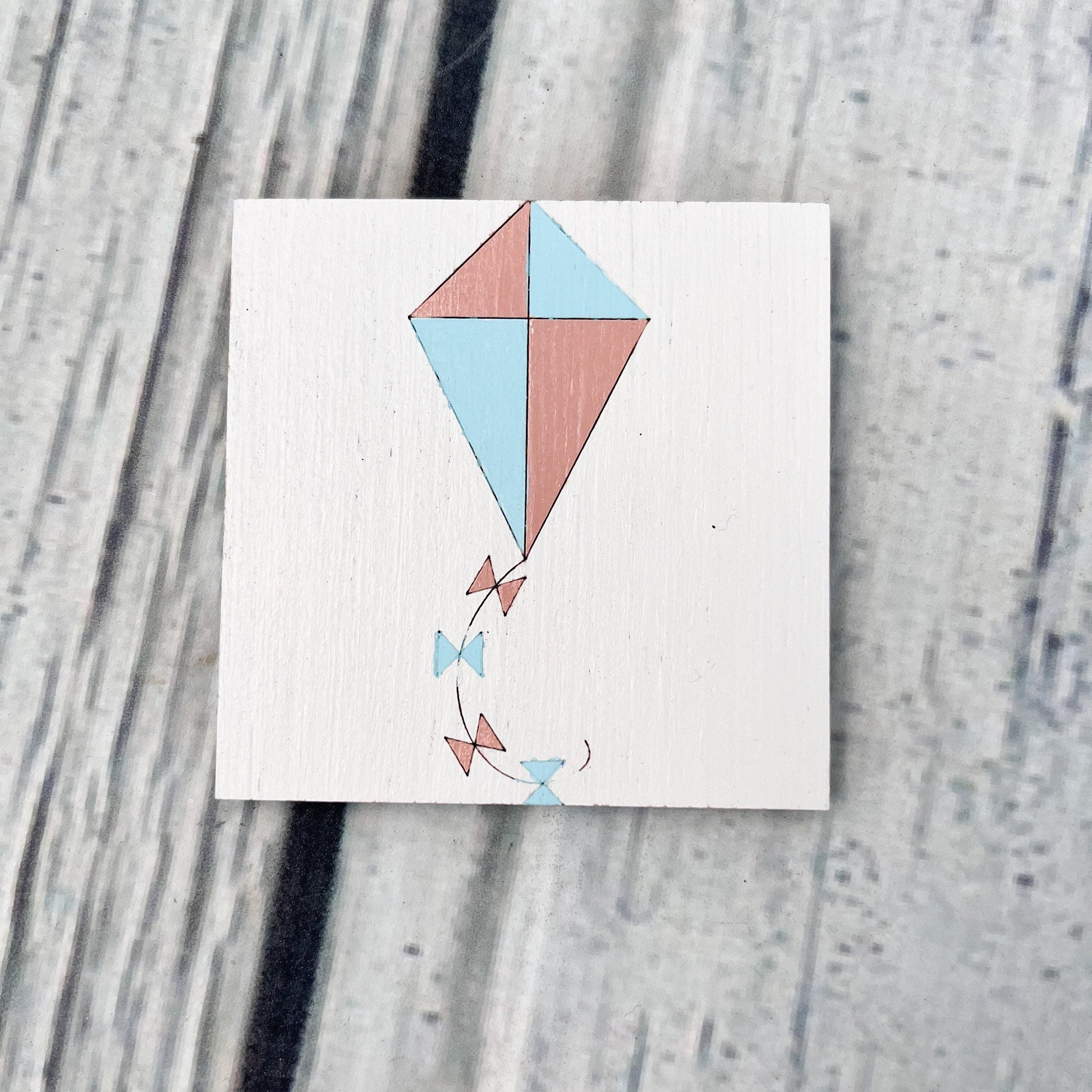 Kite Wooden Barn Quilt Block: Spring DIY Craft Kit - A Vision to Remember