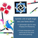 Blue Jay Wooden Barn Quilt Block: Unfinished DIY Kit |  DIY Barn Quilt Art | Quilted Wood Blocks | Bird Quilted Sign to Paint