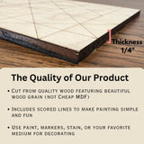 Barn Quilt Block Interchangeable Sign DIY Kit: Adults Craft Project Quilted Wooden Blocks | Group Painting Kit | Quilting Club Make & Takes