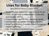 Cow Baby Blanket | Tan Black Angus Rag Quilt | Handmade Western Nursery Bedding | Cowboy Crib Quilt for Baby Boy Gift | Boys Room Comforter - A Vision to Remember