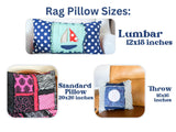 Rag Quilt Pillow Covers for Nursery, Bedroom, Christmas, Living Room Decor, Throw Pillows, Standard Pillow Sham for Home Decor - A Vision to Remember