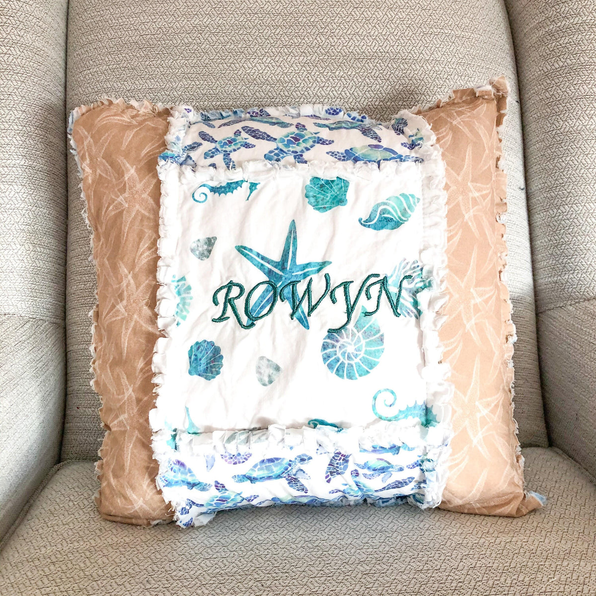Rag Quilt Pillow Covers for Nursery, Bedroom, Christmas, Living Room Decor, Throw Pillows, Standard Pillow Sham for Home Decor - A Vision to Remember