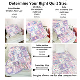 Beach Theme Nursery Ocean Baby Quilt – Nautical Crib Bedding, Seascape Blanket, Seashell Coastal Decor, Pink & Purple | New Mom Newborn Gift - A Vision to Remember