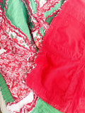 Cozy Rag Quilt | Holiday Throw Blanket | Cozy Large Throw or Twin Quilt | Red Green Patchwork Bedding | Red Winter Quilt Gifts - A Vision to Remember