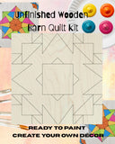 Boho Barn Quilt Wooden Paintable Crafts: Unfinished DIY Kit | Make & Takes Sip n Mingle Womens Party's |  DIY Barn Quilt Art | Quilted Wood