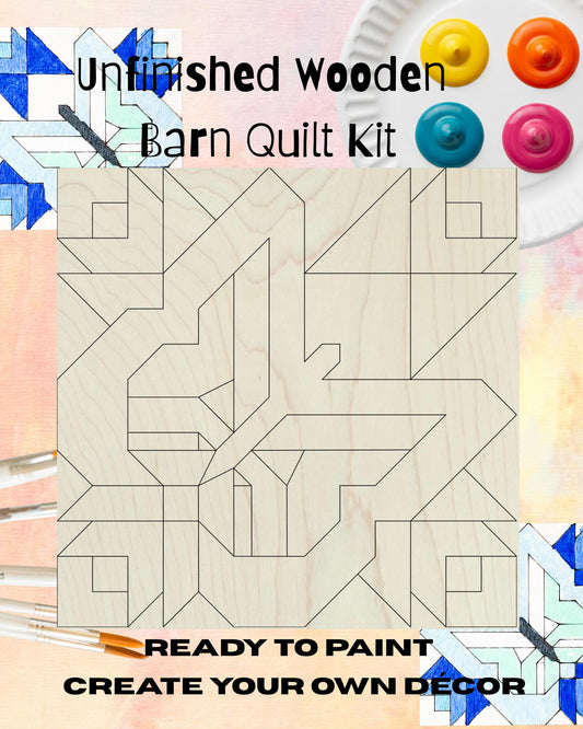 Butterfly Quilt Kit DIY Barn Quilt | Cottagecore Crafty Friend, Mothers Day Craft | Paint and Sip Party Idea - A Vision to Remember