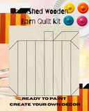 Pumpkin Wooden Barn Quilt Block: Fall DIY Kit for Adults | Paintable Barn Quilt | Paintable Wood Quilt | DIY Kit for Women