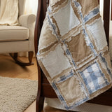 Country Plaid Crib Quilt | Handmade Heirloom Baby Gift | Soft Flannel Rag Quilt | Cozy Gender Neutral Nursery Bedding | Washable Keepsake - A Vision to Remember