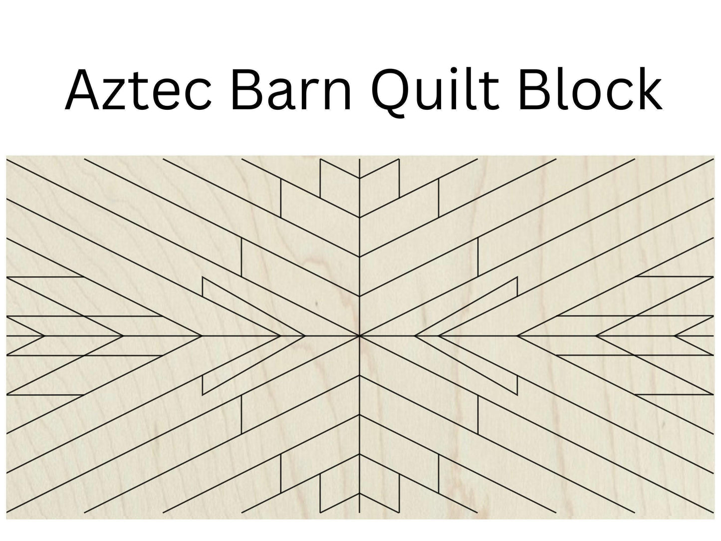 Aztec Barn Quilt Block: Rectangle DIY Kit | Wooden Mosaic Sign Kit | Unfinished DIY Quilt Wood Paintable Wall Art - A Vision to Remember