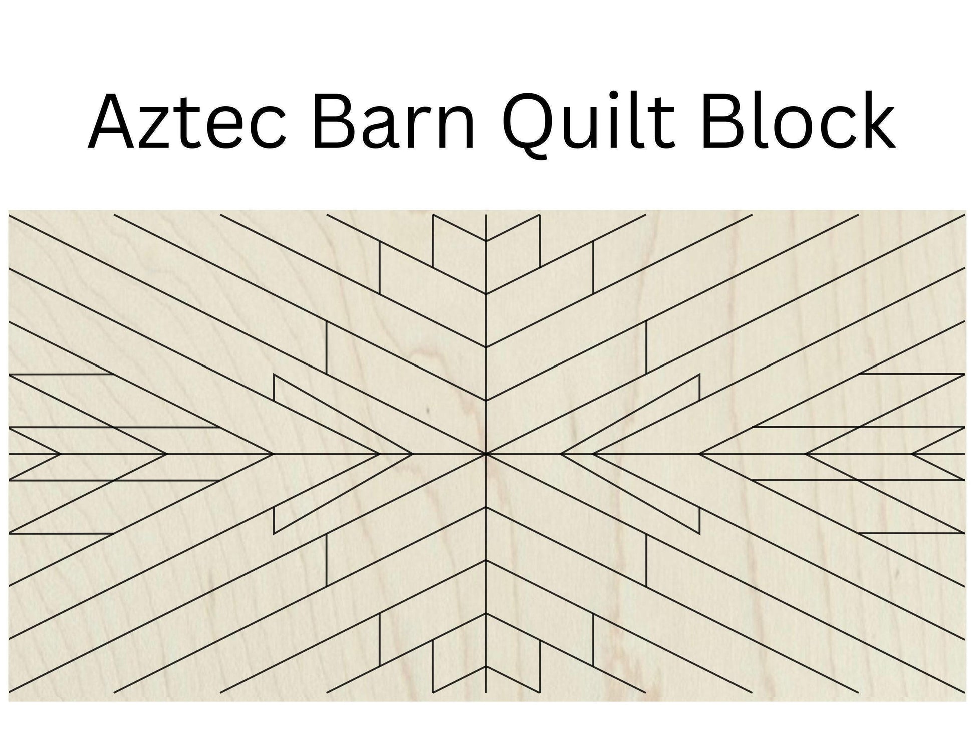 Aztec Barn Quilt Block: Rectangle DIY Kit | Wooden Mosaic Sign Kit | Unfinished DIY Quilt Wood Paintable Wall Art - A Vision to Remember