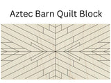 Aztec Barn Quilt Block: Rectangle DIY Kit | Wooden Mosaic Sign Kit | Unfinished DIY Quilt Wood Paintable Wall Art