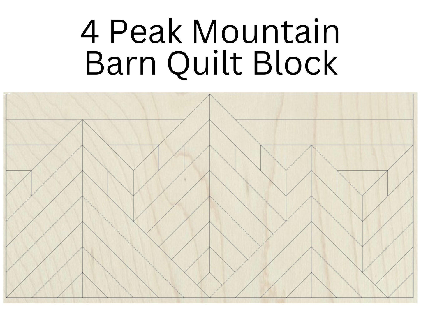 Mountain Wooden Wall Art: Grand Teton DIY Craft Kit - 4 Peak | Mosaic Farmhouse Decor to Paint | Paintable Wood Art | Adventure Scene - A Vision to Remember