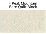 Mountain Wooden Wall Art: Grand Teton DIY Craft Kit - 4 Peak | Mosaic Farmhouse Decor to Paint | Paintable Wood Art | Adventure Scene