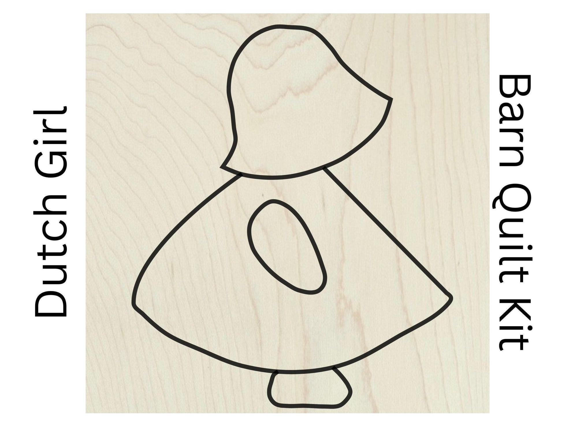 Sun Bonnet Sue Quilt Unfinished Wood Sign | Vintage Baby Doll | Wooden Dutch Girl Barn Quilt Craft Kit | Paintable Wood Quilt Sign Wall Art - A Vision to Remember