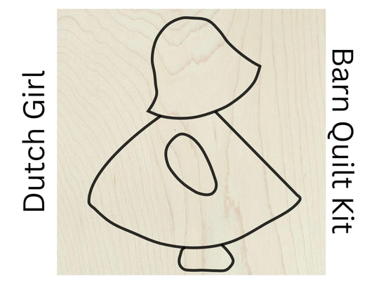 Sun Bonnet Sue Quilt Unfinished Wood Sign | Vintage Baby Doll | Wooden Dutch Girl Barn Quilt Craft Kit | Paintable Wood Quilt Sign Wall Art - A Vision to Remember