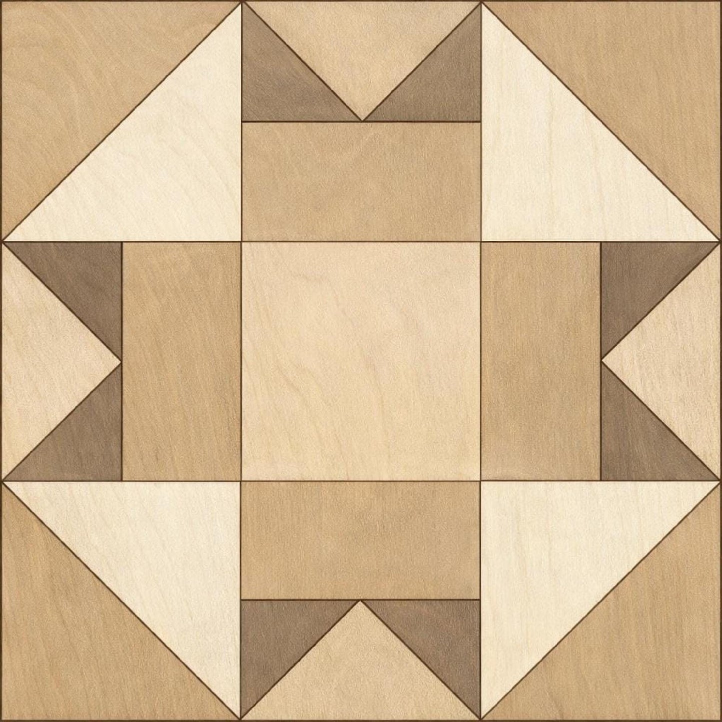 Aesthetic Barn Quilt Block: Unfinished Wood DIY Kit | DIY Barn Quilt Kit Indoor | Wood Quilt Block Crafty Barn Quilt Sign - A Vision to Remember