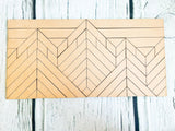 Mountain Art Wooden Wall Art, National Park DIY Crafts for Adults Unfinished Sign to Paint | Group Painting Kit |  4 Mountainous Peaks