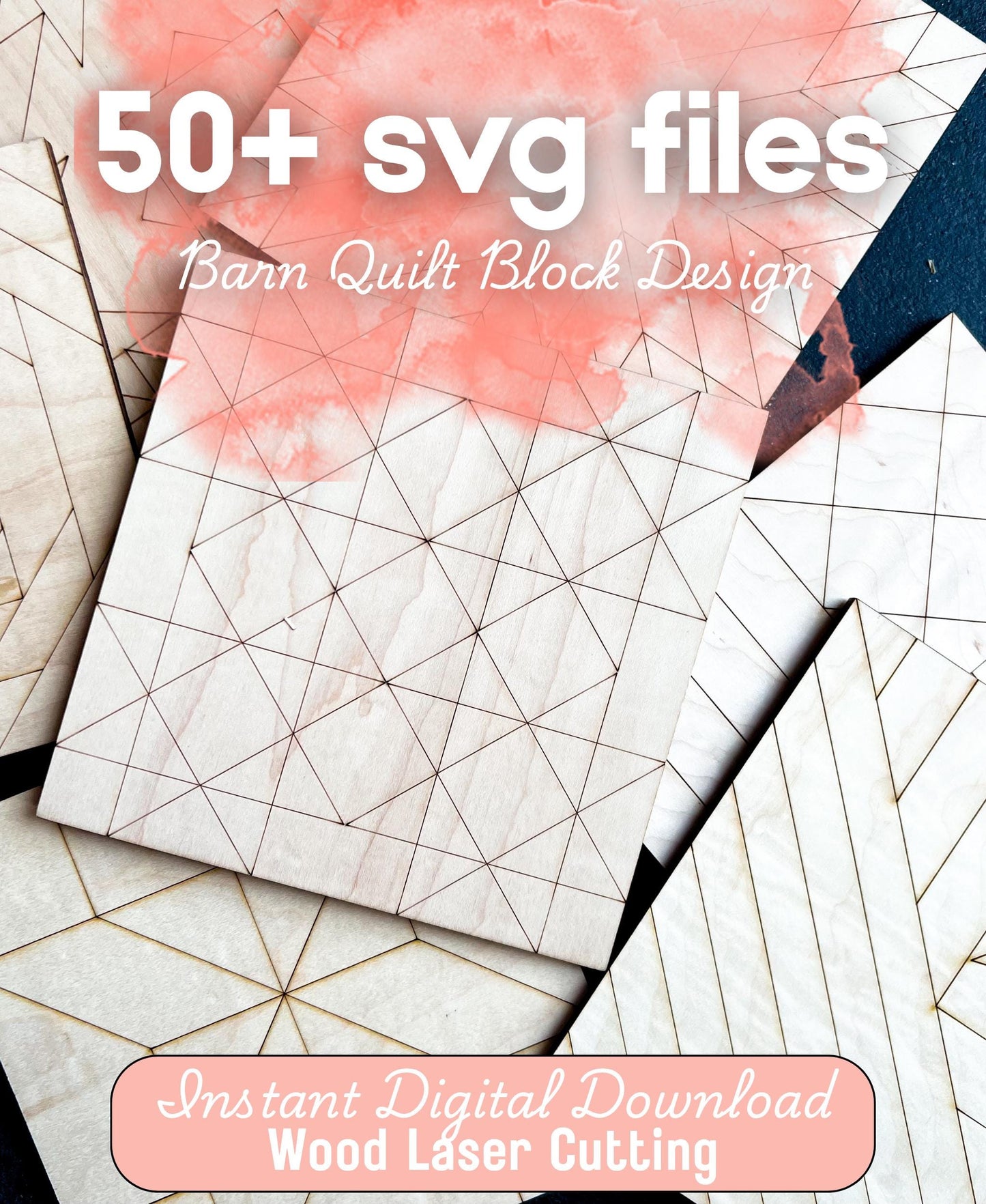 Barn Quilt SVG Bundle | 50+ Laser Cut Files | Wood Quilt Patterns Glowforge Lightburn Inkscape DIY Paint Sign Designs - A Vision to Remember