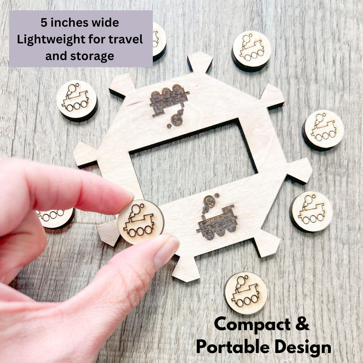 Personalized engraved wooden Mexican Train domino hub