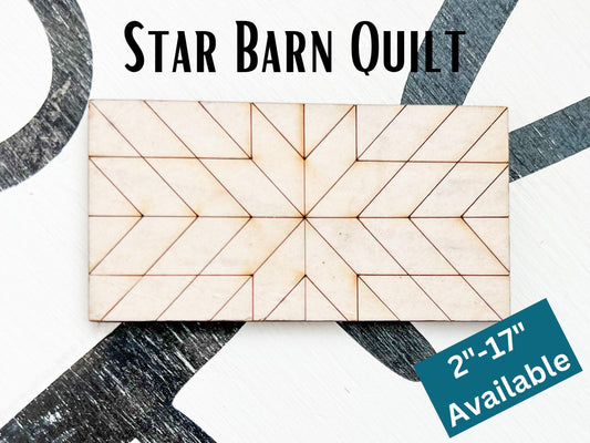 Milky Way Star Kit Barn Quilt Craft | Rectangle Wood Sign | Sewing Room Decor Paintable Wall Art - A Vision to Remember