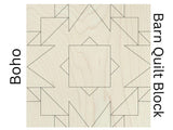 Boho Barn Quilt Wooden Paintable Crafts: Unfinished DIY Kit | Make & Takes Sip n Mingle Womens Party's |  DIY Barn Quilt Art | Quilted Wood