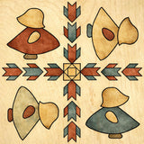 Sun Bonnet Sue Barn Quilt Block: Unfinished DIY Craft Kit | Vintage Themed Dutch Girl Quilt Paintable Wall Art | Paintable Barn Quilt