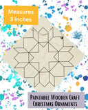 Barn Quilt Ornament DIY Kit: Butterfly Moth Rustic Wood Ornament (3x3 inch) | Group Painting Kit | Paint Your Quilting Hang Tag Make Take
