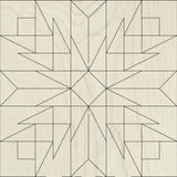 Barn Quilt Kit DIY | Thistle Rose Pattern | Paint Your Own Quilt | Wood Quilt Block Craft Kit Adults