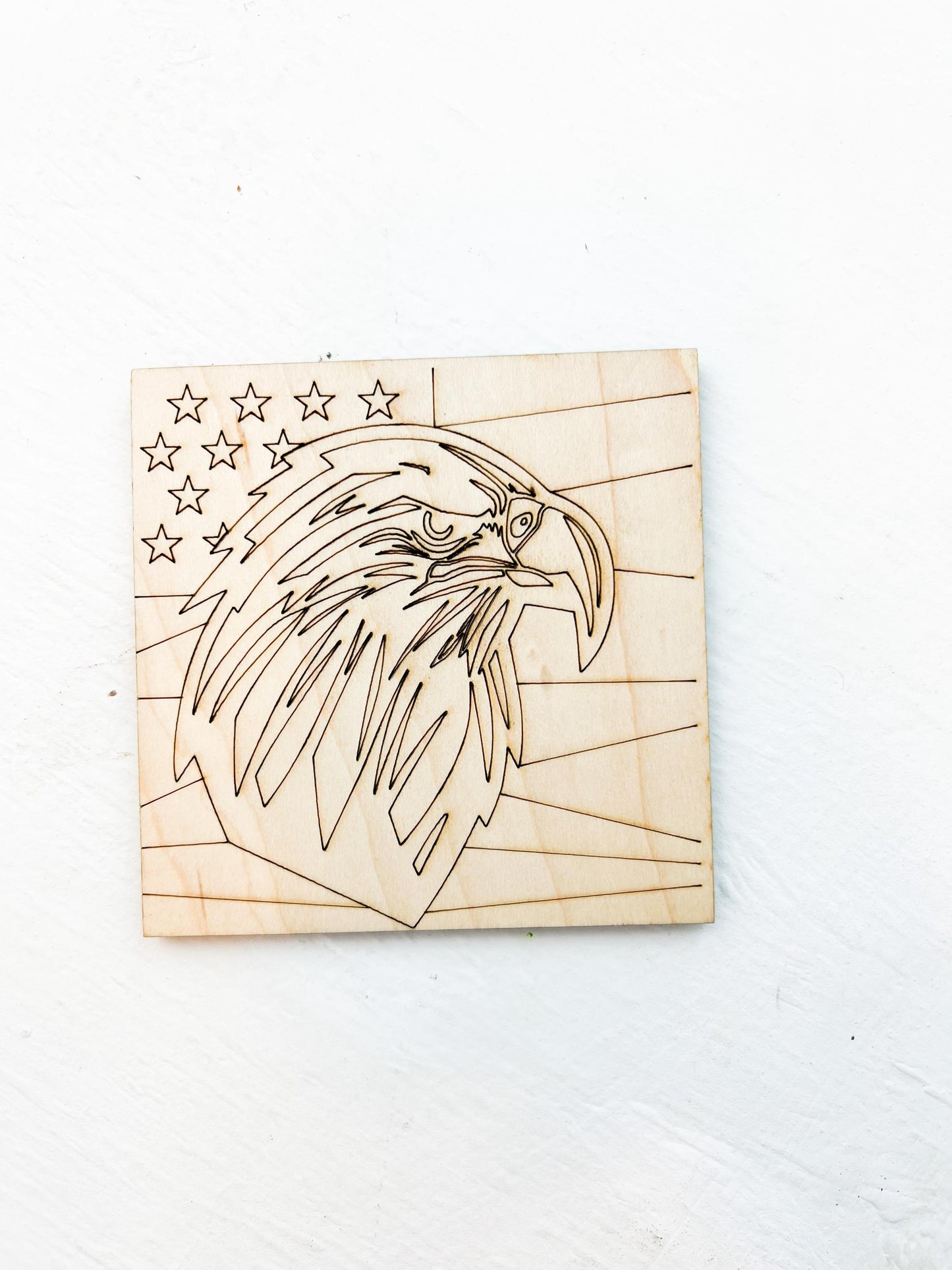 Bald Eagle Quilt Pattern: Patriotic DIY Barn Quilting Kit for Adults | Easy Craft Kit | Modern DIY Mosaic Sign Kit | Quilting Club Favor - A Vision to Remember