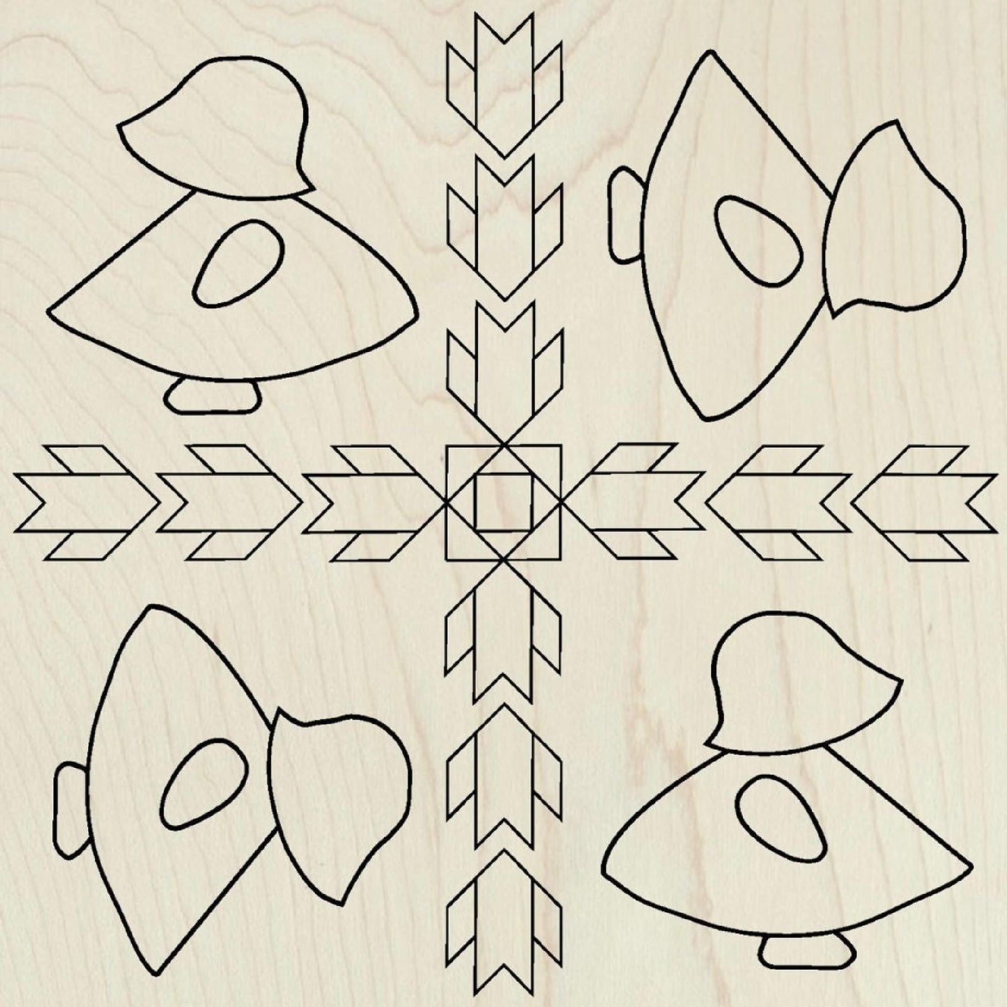 Sun Bonnet Sue Barn Quilt Block: Unfinished DIY Craft Kit | Vintage Themed Dutch Girl Quilt Paintable Wall Art | Paintable Barn Quilt - A Vision to Remember