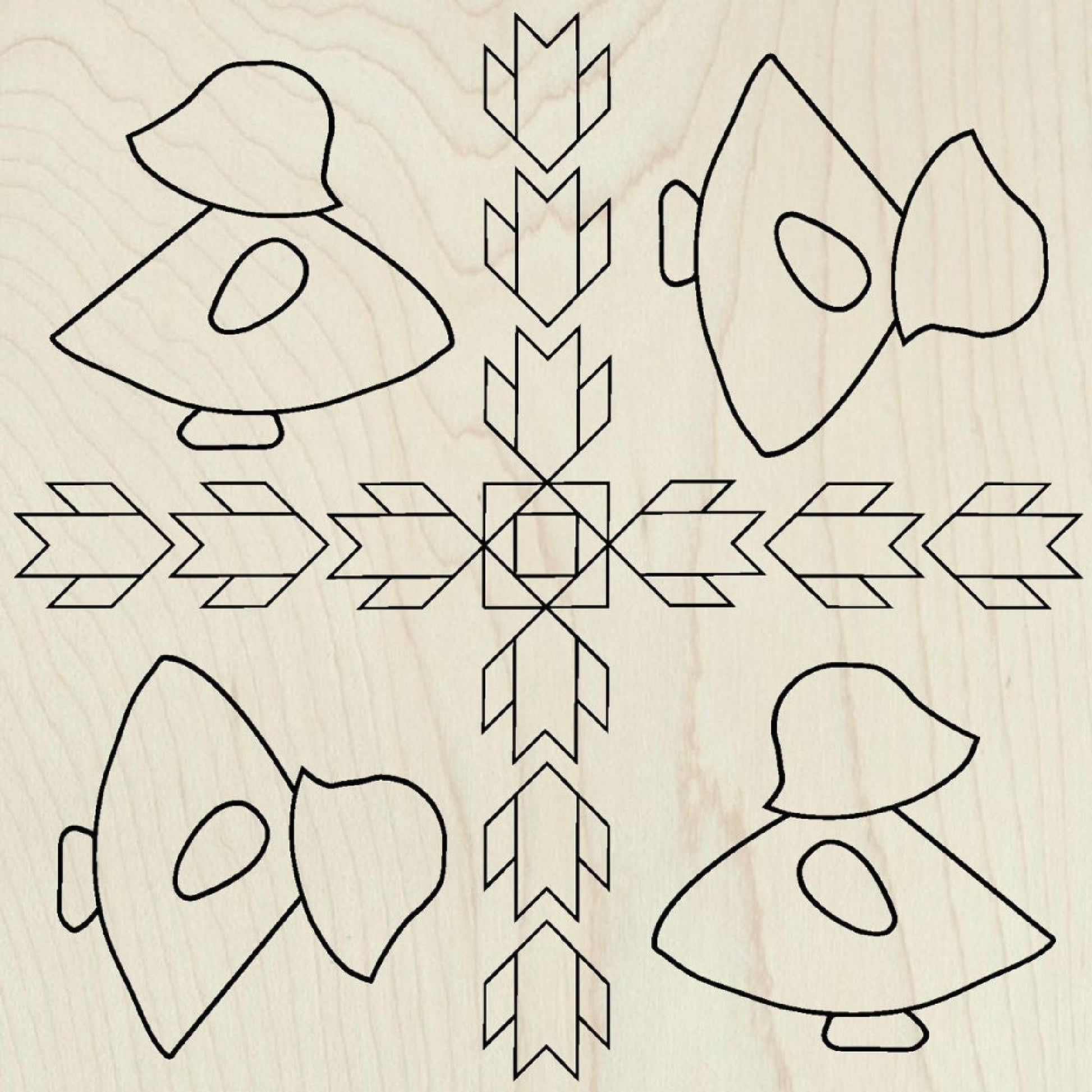 Sun Bonnet Sue Barn Quilt Block: Unfinished DIY Craft Kit | Vintage Themed Dutch Girl Quilt Paintable Wall Art | Paintable Barn Quilt - A Vision to Remember